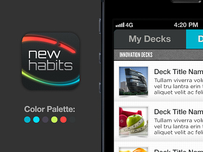 Product Design for New Habits App application design ui design ux design