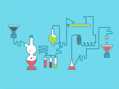 Chemical reactions chemistry color laboratory project reaction