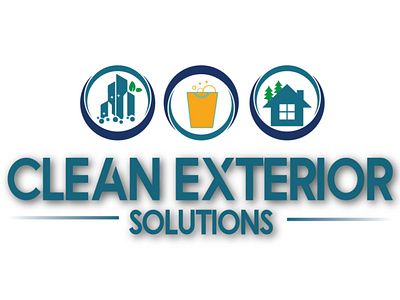 Clean Exterior Solutions design illustration logo