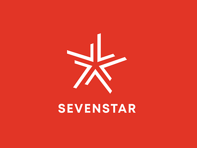 Logo concept 7 branding concept exploration identity logo logo concept logotype mark red seven sevenstar star star logo