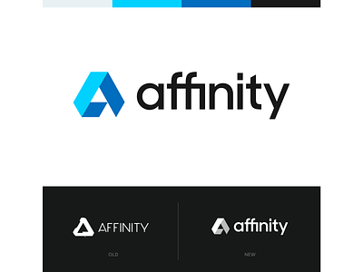 Affinity logo concept affinity affinity designer branding design identity logo concept logo design logo redesign logomark logotype mark typography unfold
