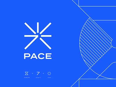 7pace logo exploration 7 azure branding developers hourglass identity illustration logo logo exploration mark pace software development time timetracker tracking unfold