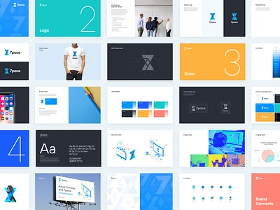 Brandbook agency branding brand brand guide brand guidelines brand identity design brandbook color palette guidebook guideline layout design manual mark typography ui unfold ux