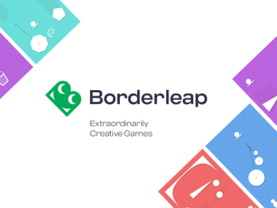 Borderleap logo concept b borderleap brand identity branding design frog game gaming logo icon illustration letter b logo design logotype mark typography unfold