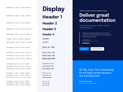Typography brand guidelines brandbook branding doc documentation guide hierarchy layout styleguide system template type typography unfold