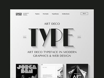 Landing page art art deco black and white figma font illustration landing page layout design type typography ui design unfold web design