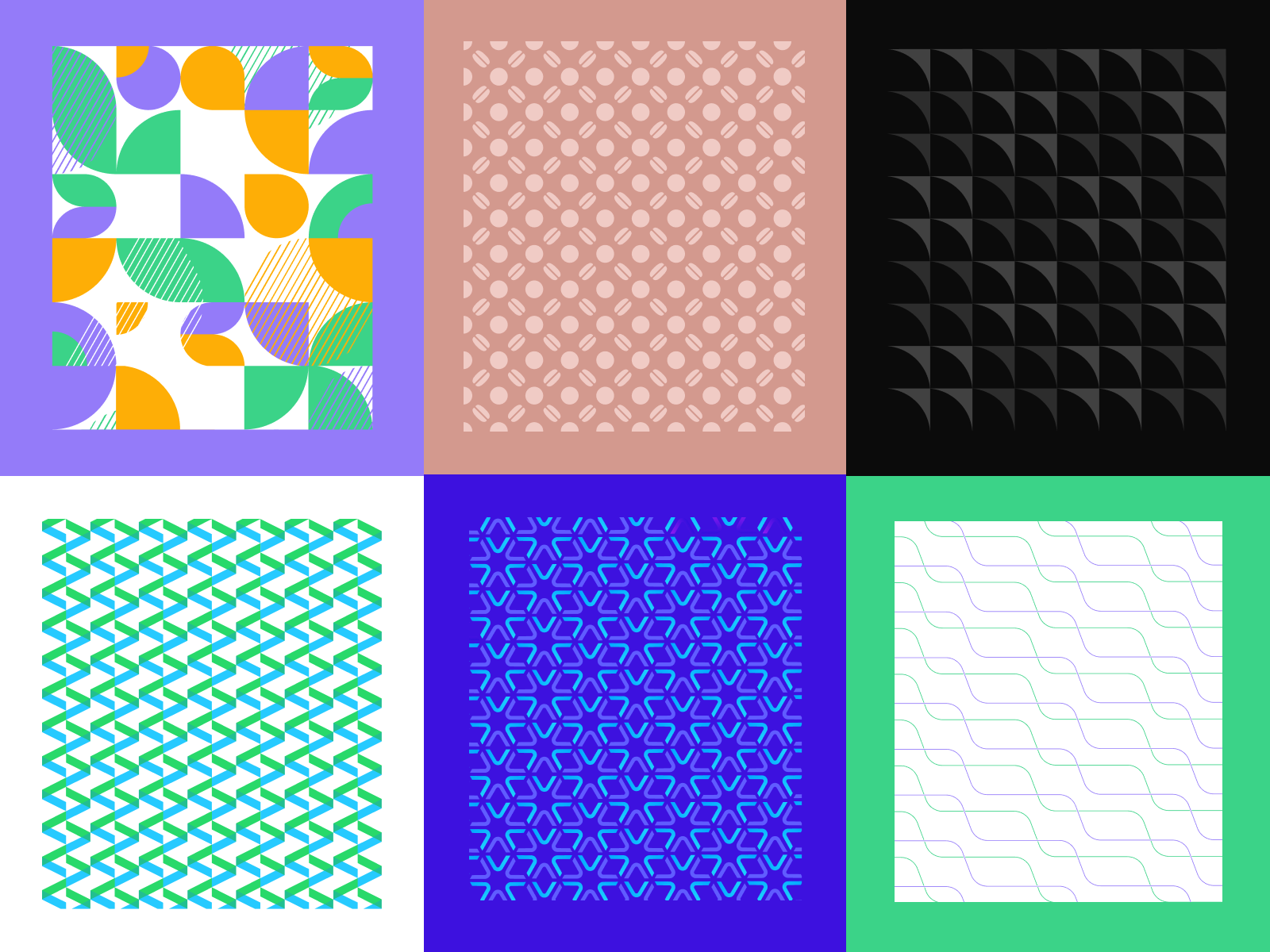 Brand Patterns by Benjamin Oberemok for unfold on Dribbble