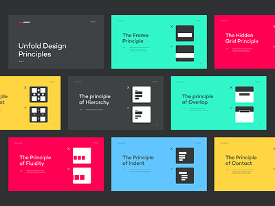 Unfold Design Principles branding design design guide design principles design rules guidelines layout typography ui unfold