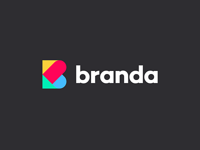 Branda Logo Design branda branding designers icon identity logo logo system logotype mark responsive logo type typography unfold