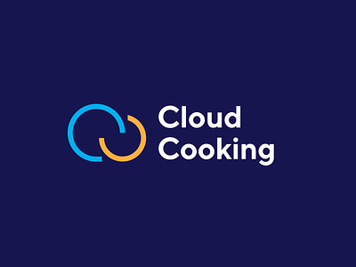 Cloud Cooking logo concept branding cloud cooking cooking logo delivers food identity logo design logotype mark meal pattern service provider texture typography unfold