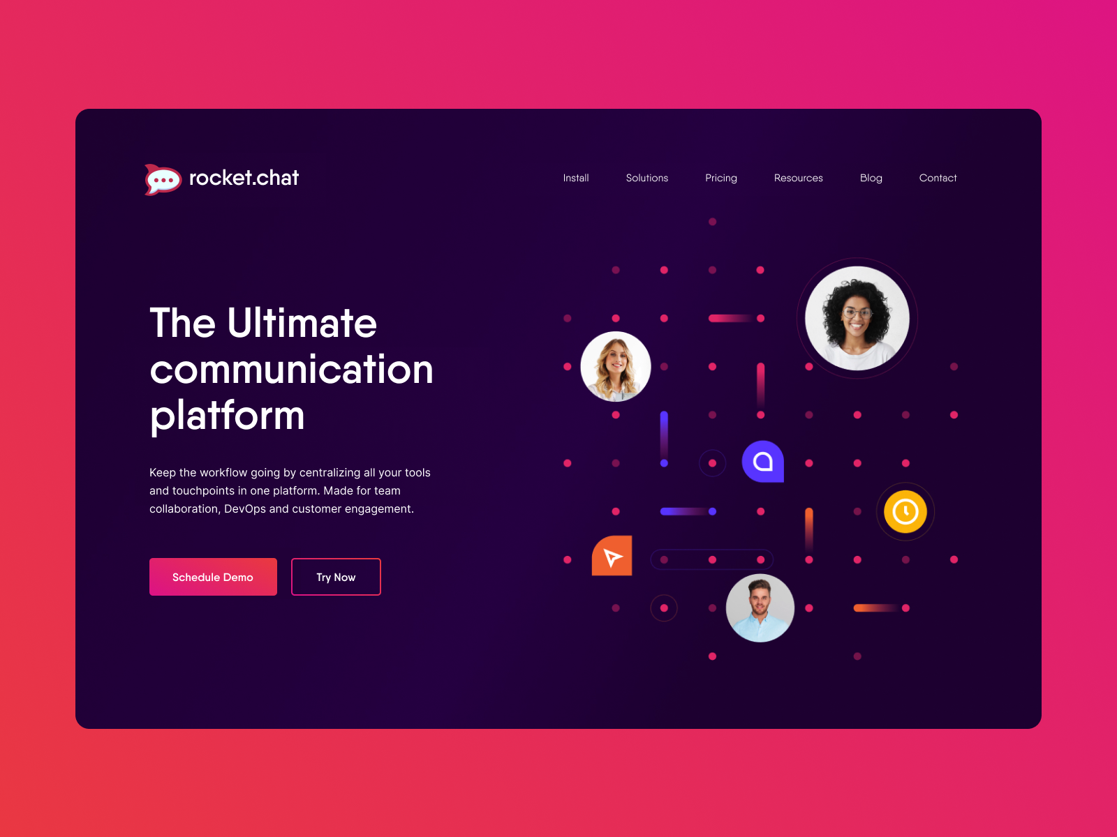 rocket-chat-web-concept-by-benjamin-oberemok-on-dribbble