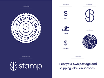 Stamp responsive logo branding logo design logo redesign logo system logotype mark post postage rebrand responsive logo s logo stamp typography unfold