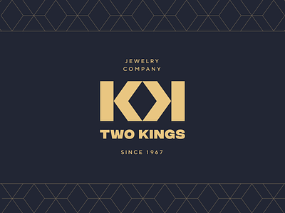 Two Kings logo boutique brand brand texture jevelry logo concept logo design logotype luxury mark pattern two kings typography unfold