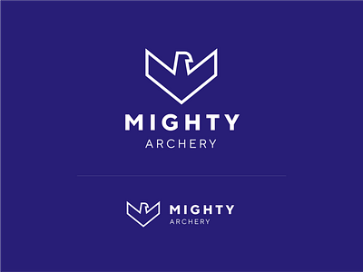 Mighty Archery archery arrow branding eagle identity logo concept logo design logo exploration logotype mark mighty unfold