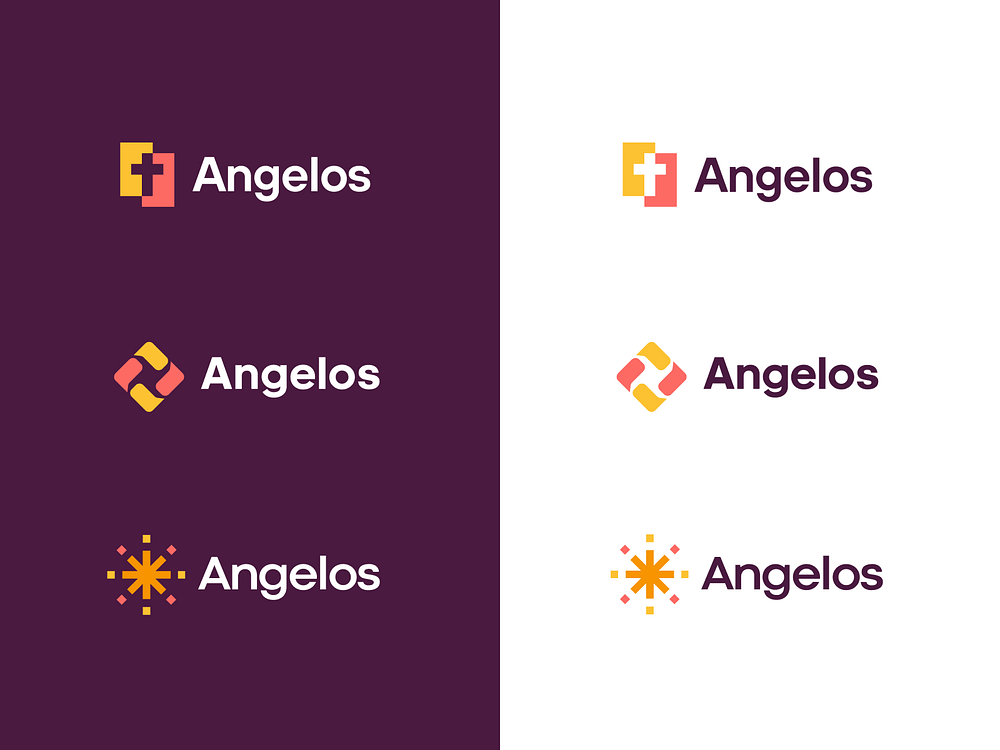 Angelos logo concepts by Benjamin Oberemok on Dribbble