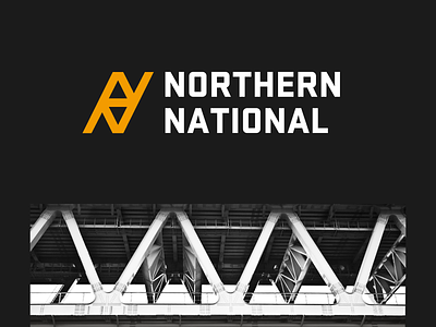 Northern National branding bridge construction development layout logo concept logotype mark national north northern unfold