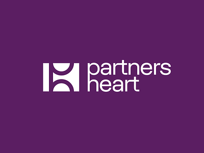 Partners Heart connect design heart logo concept logo design logo exploration logotype mark partner partners partners heart ph typography unfold