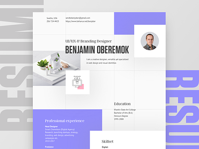 My personal resume brochure clean resume cover letter creative resume curriculum vitae cv design job layout modern resume personal portfolio print professional resume seattle typography us letter