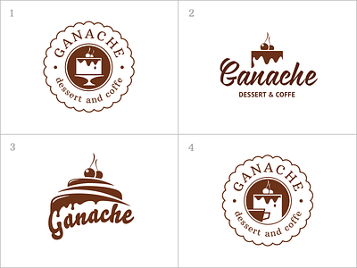 Logotype for Ganache branding cafe cakery design ganache identity logo logo design logotype mark patisserie type