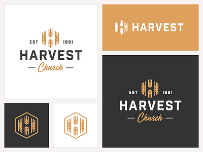 Harvest Church Logo branding church design harvest identity logo logo design logotype mark type