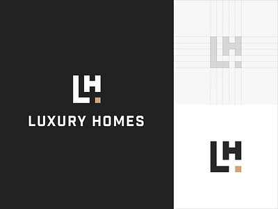 Luxury Homes logo brand branding construction design homes icon identity logo logo design luxury luxury homes mark typography