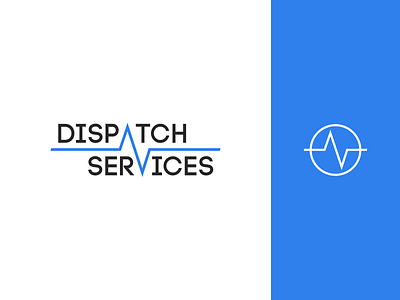 Dispatch Servises - Logo Design blue brand identity designer branding dispatch graphic design icon identity logo logo design logotype mark monogram seattle typography