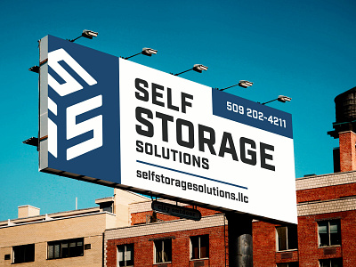 Self Storage Solutions - Signboard ads advertise advertisement billboard board branding design outdoor advertising outdoor design outdoor signboard sign storage typography vector