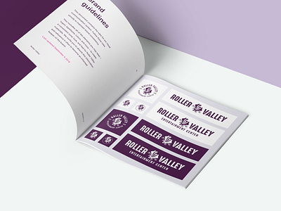 Roller Valley Brand Guidelines brand book brand design brand guide brand guidelines brand identity guidelines identity system manual seattle style guide ui