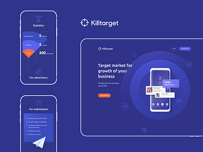 Killtarget - Case Study advertisement behance project branding case study clean figma figmadesign logo design mobile design seattle target typography ui ux ui web design vector web design