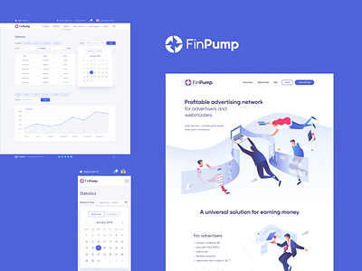 FinPump - Case Study advertising app behance project brand guidelines branding case study clean figmadesign finance illustration layouts logo design seattle style guide typography ui ux design web application web design