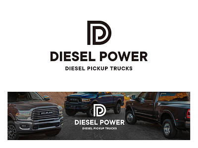 Diesel Power Logo Design brand identity branding design diesel logo logotype mark pickup truck power seattle symbol type typography vector