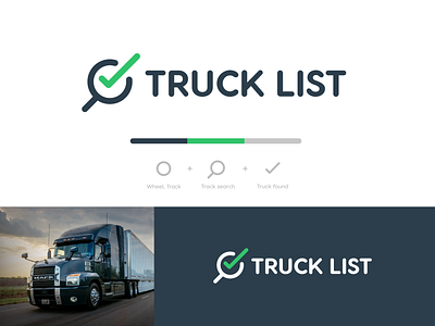 Truck List Logo Design brand identity branding design icon list logo logo design logotype mark seattle symbol truck typography vector