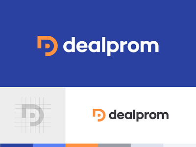 Dealprom Logo Design brand identity branding clean color palette colors deal icon logo logo design logotype mark seattle symbol typography