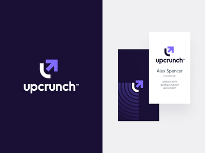 UpCrunch Brand brand identity branding colors crunch lending logo logo mark logodesign logomaker mark typography unfold up