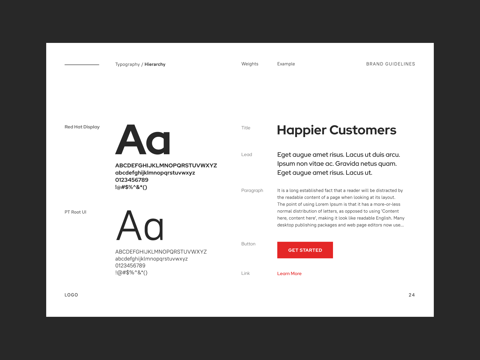 tim hortons brand font guidelines