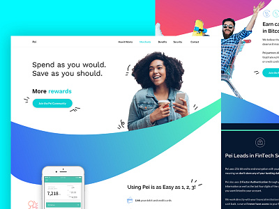 Fintech Colorful Landing Page