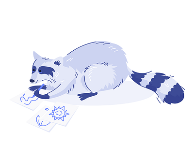 Drawing Raccoon