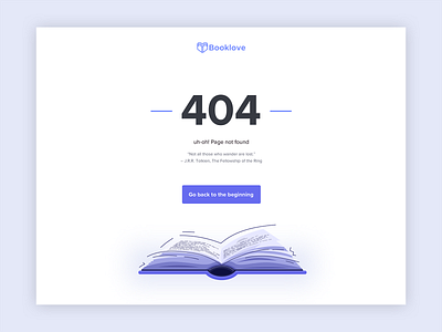404 Page 404 404 page book branding clean ui illustration quote vector web