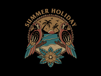 Summer Holiday branding casual design football graphic design holiday hooligan illustration logo tifosi vector