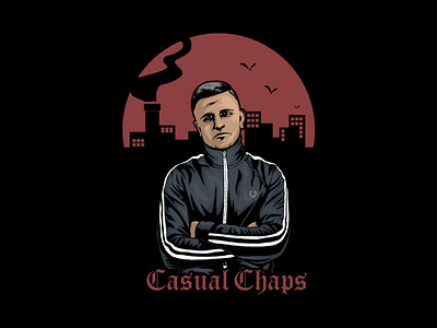 Casual Chaps branding casual design fans football graphic design hooligan illustration logo tifosi ultras vector