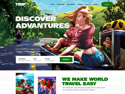 Trip Website ui ui design ux