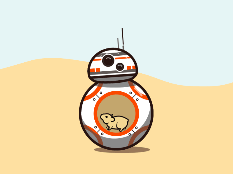 BB-8 Sustainable Power Source ae after effects animation illustration