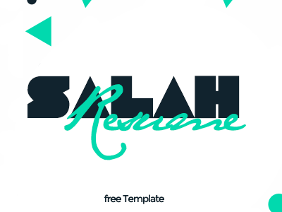 Salah Resume - FREE Personal Template cv designers developers education experience homepage map portfolio resume skills ui design webdesign