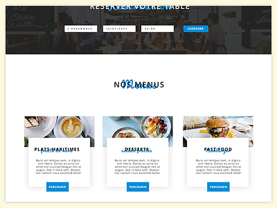 Restaulab WIP - Shot#2 - restaurant Template classy modern nextlab restaulab restaurant template web web template