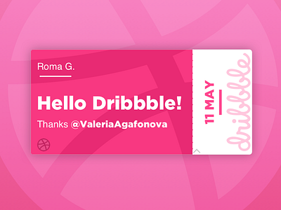 Hello Dribbble debut