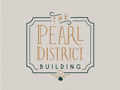 Pearl District Wedding Venue Logo branding customtypography eclectic logo design wedding venue