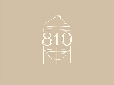 Grain Silo 810 Ranch and Cattle Co branding design drawing grain silo illustration line drawing logo logodesign rustic