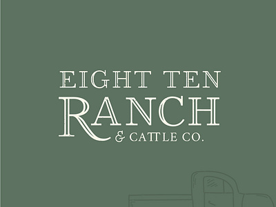 810 Ranch Logo Variation branding custom font custom logo logo design rustic typography wedding venue