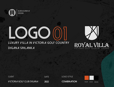 Luxury Villa Identifying Logo Design Project artwork branding logo visu