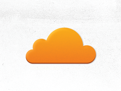 Simplified CloudFlare icon cloud cloudflare icon simplified